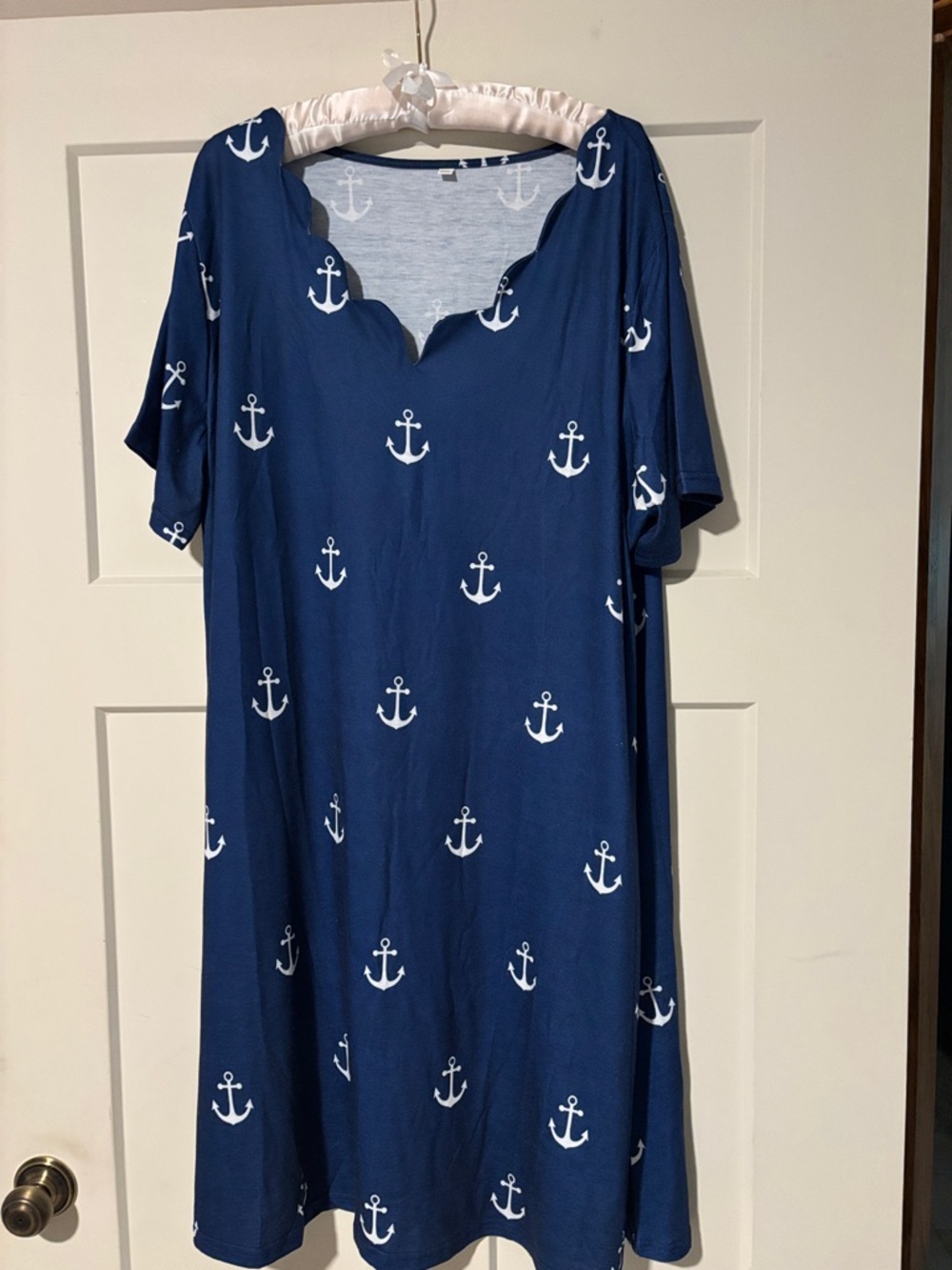 BUNDLE & Save!  Navy Anchor Print Shift Dress